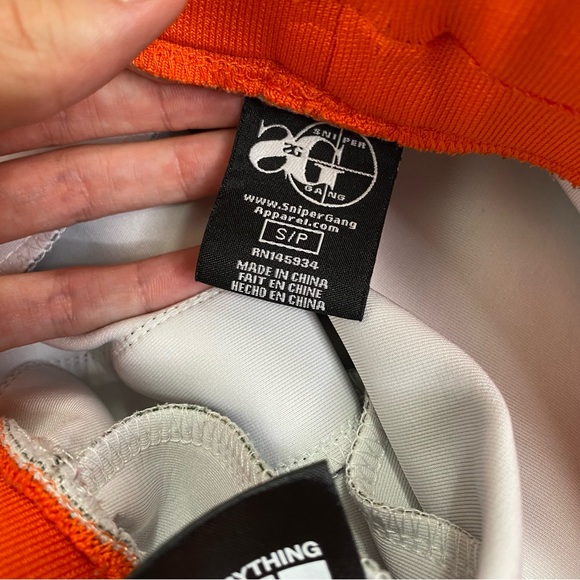 Sniper Gang Camo and orange sweatpants size S - Picture 13 of 15